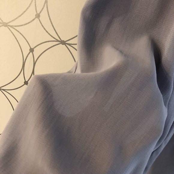 L. Bates Semi Sheer Palazzo Pants l Soft Blue l Vintage - Picture 3 of 6